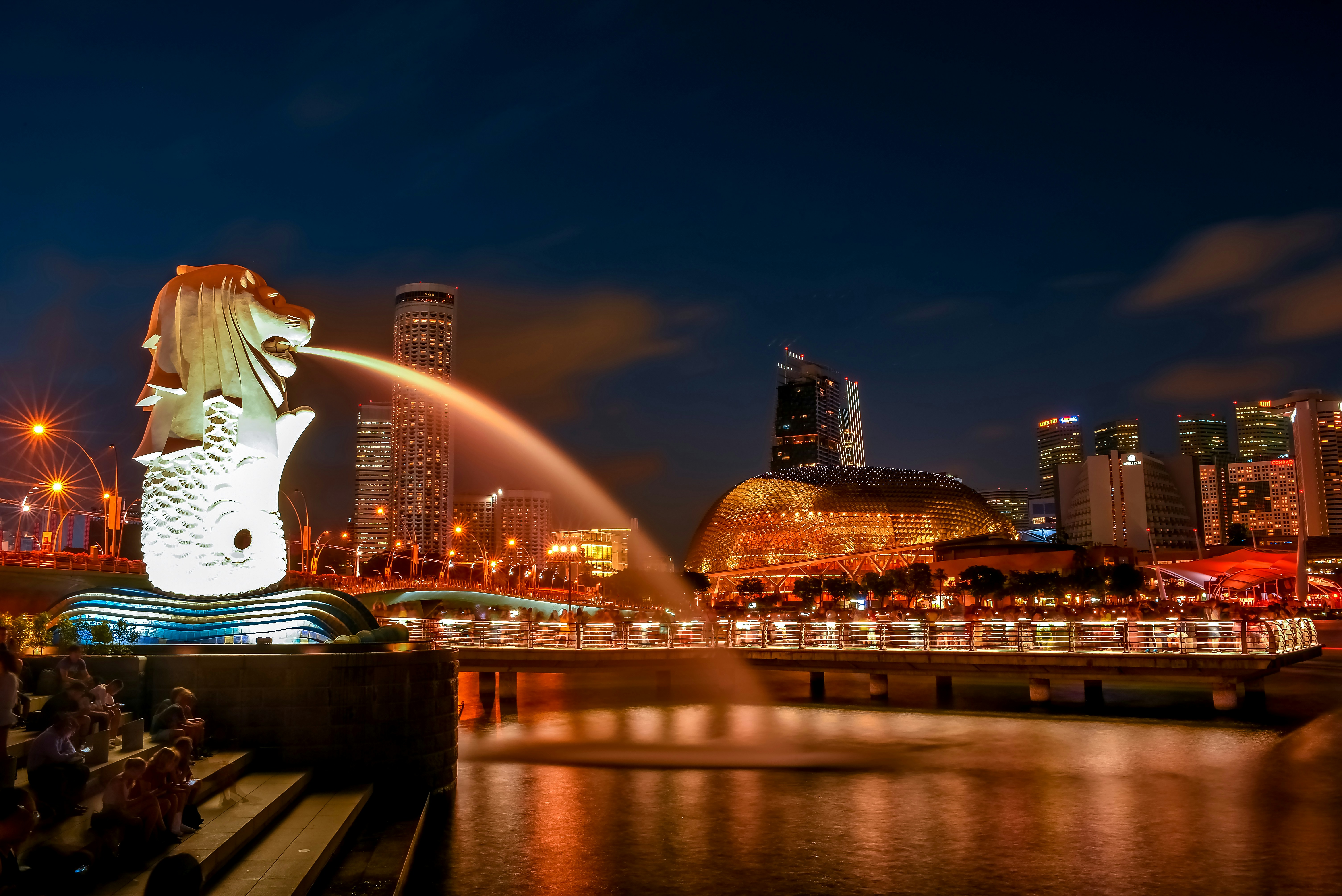 Singapore skyline with Marina Bay Sands